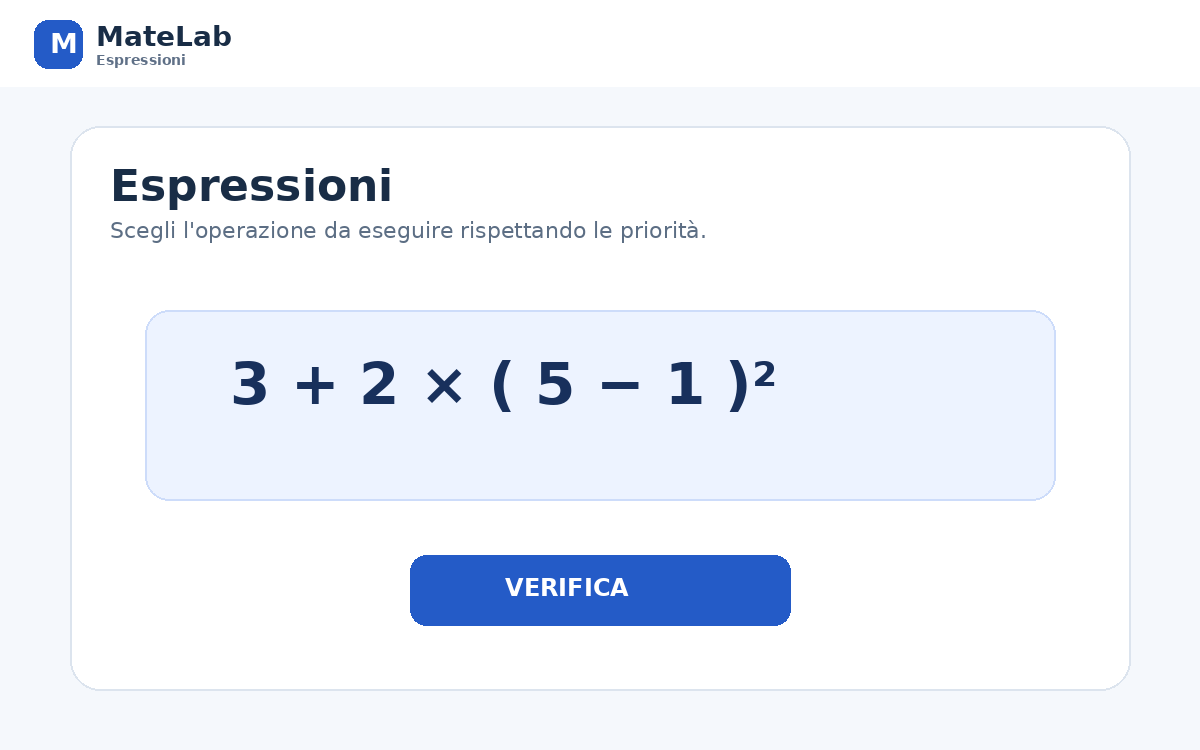 Anteprima dell'app Espressioni